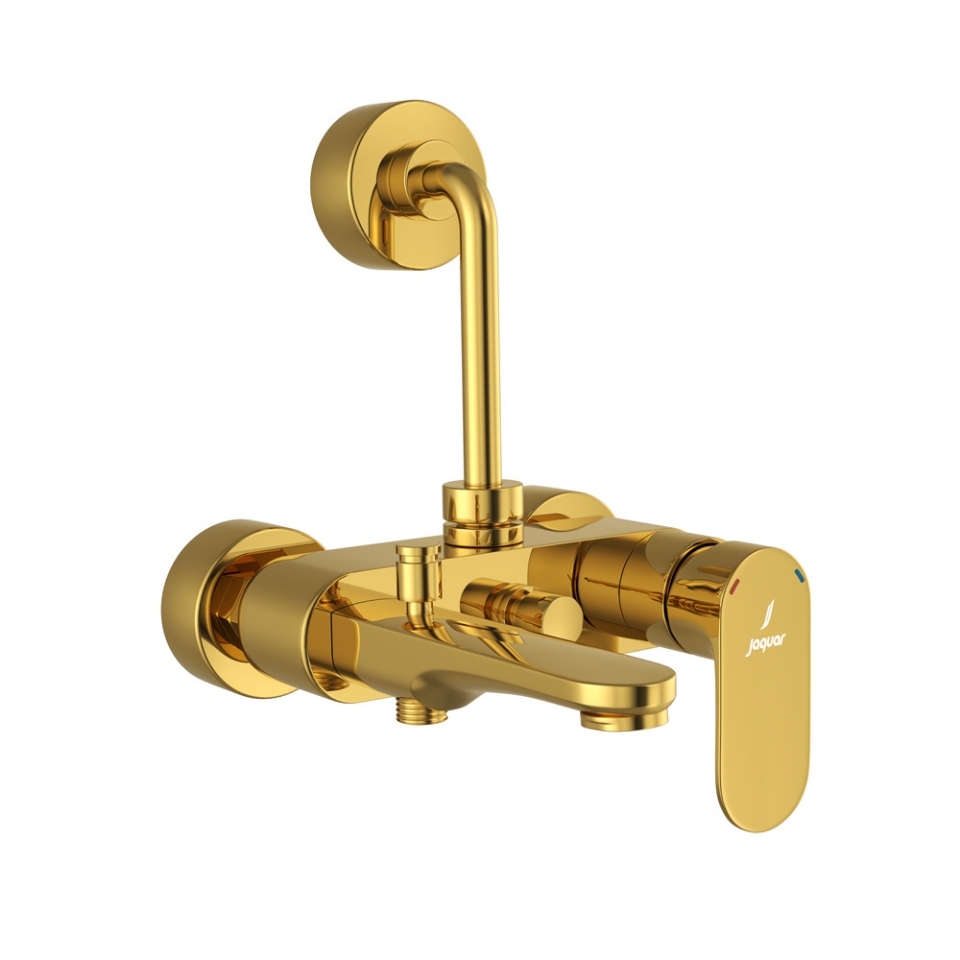 Picture of Single Lever Bath & Shower Mixer 3-in-1 System - Gold Bright PVD