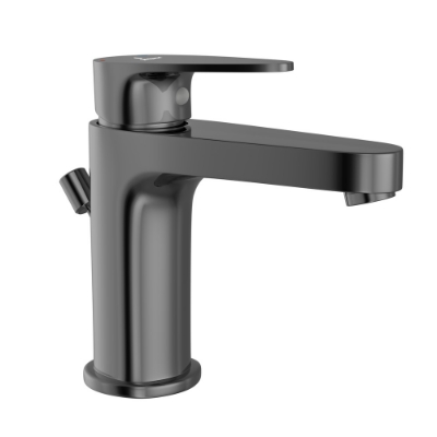 Picture of Single Lever Basin Mixer with Popup Waste - Black Chrome