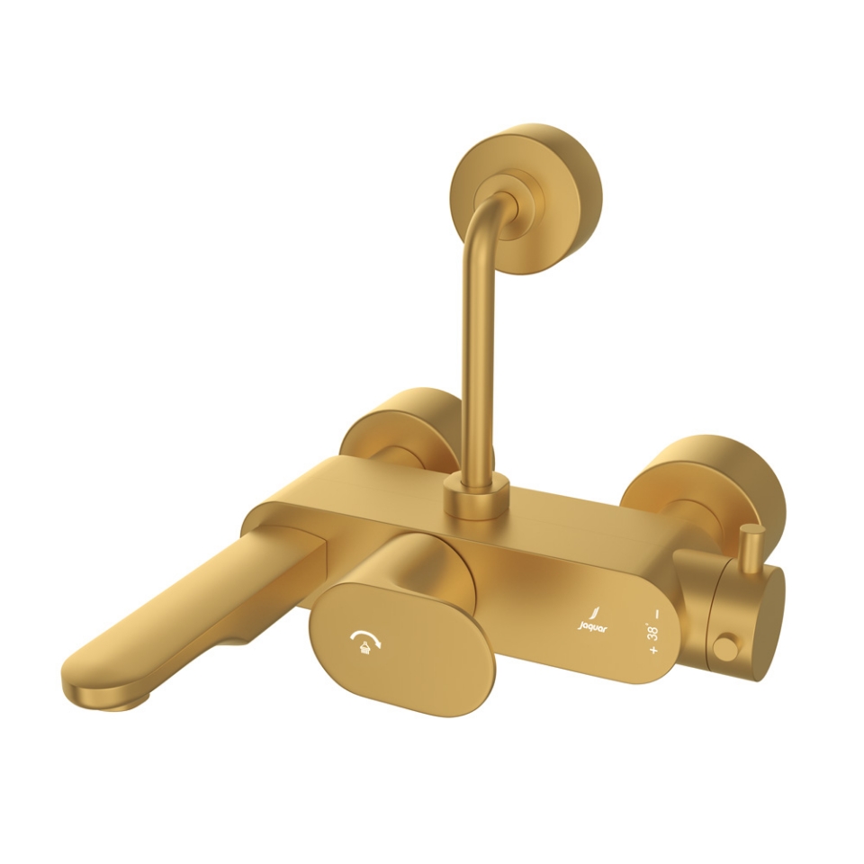Picture of Exposed Thermostatic Bath & Shower Mixer - Gold Matt PVD