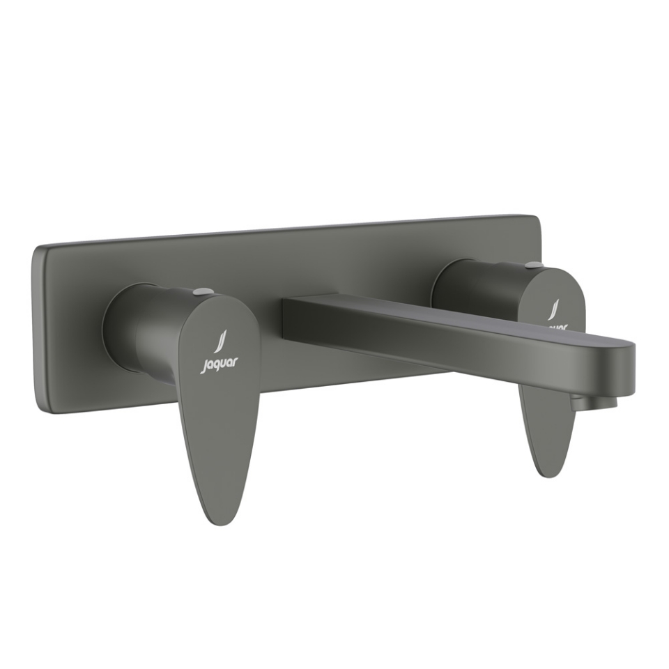 Picture of 3 Hole Basin Mixer Wall Mounted - Graphite