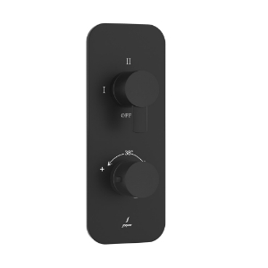 Picture of Aquamax Exposed Part Kit of Thermostatic Shower Mixer - Black Matt