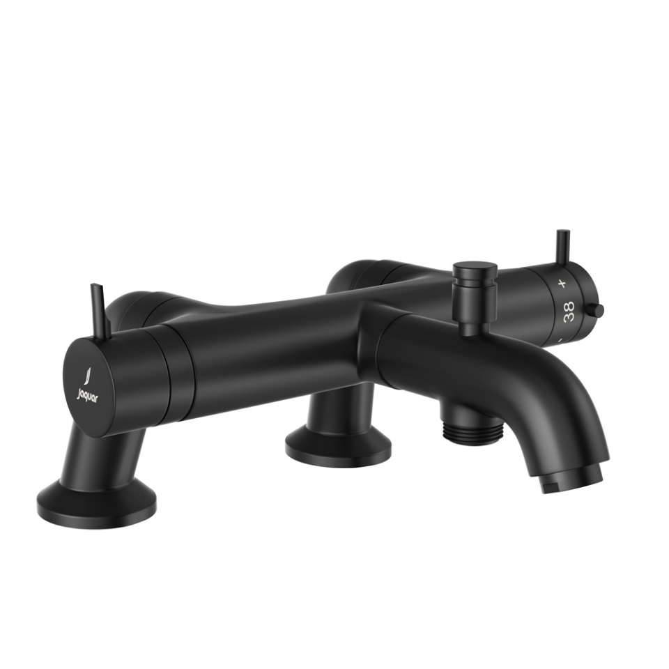 Picture of Florentine Prime Thermostatic Bath & Shower Mixer - Black Matt